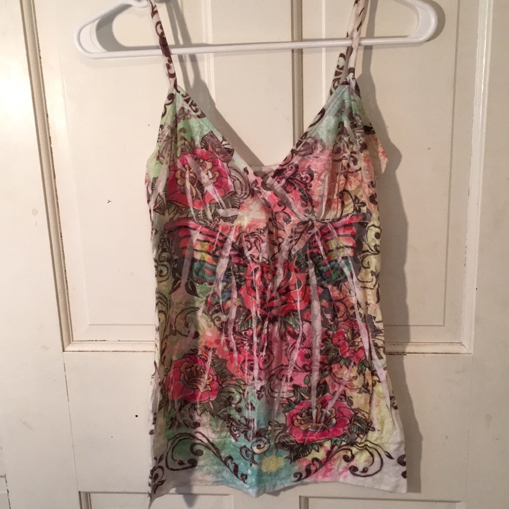 Unique tie dye tank top